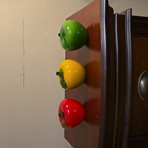 Glass Apples Set of 3